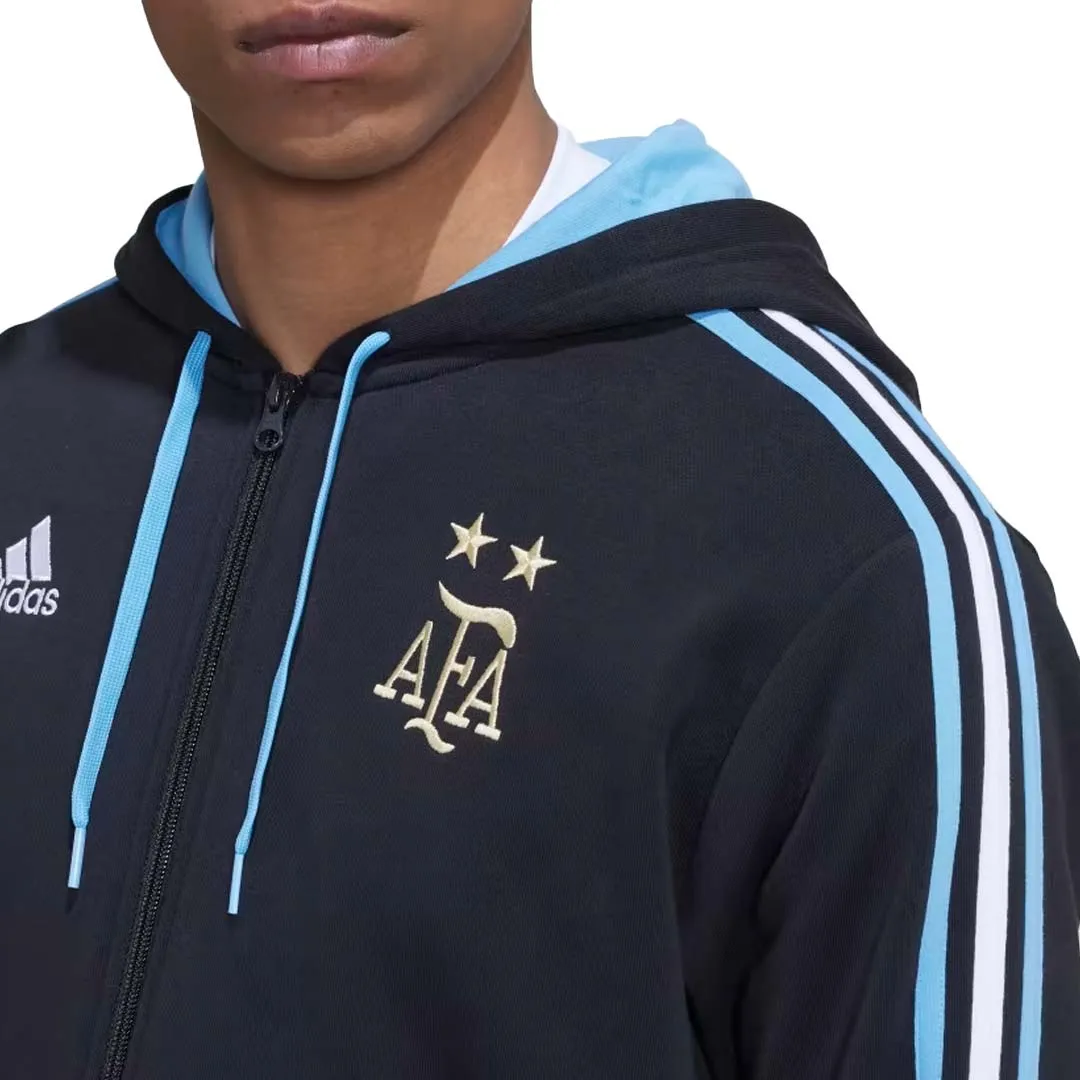 adidas - Men's Argentina 3-Stripes Full-Zip Hoodie (HF3959)