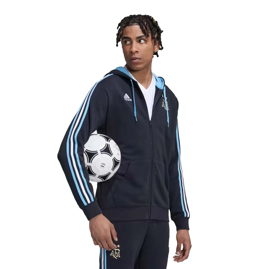 adidas - Men's Argentina 3-Stripes Full-Zip Hoodie (HF3959)