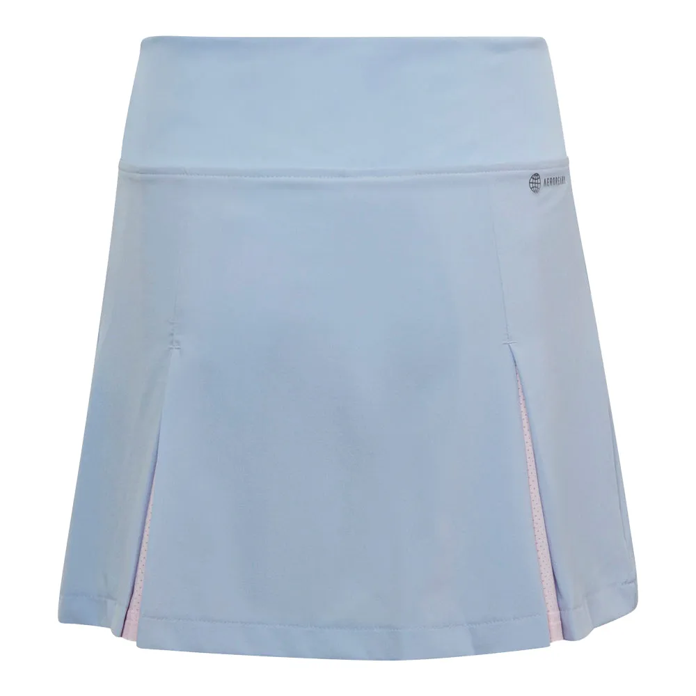 Adidas Pleat Skirt (Girls) - Blue Dawn