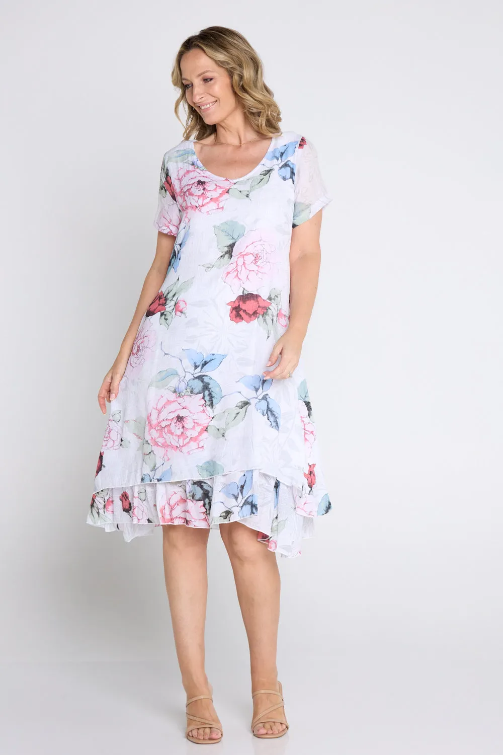 Albany Dress - White/Floral