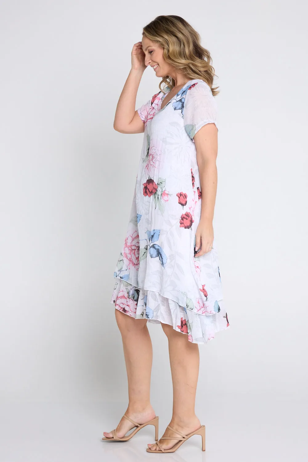 Albany Dress - White/Floral