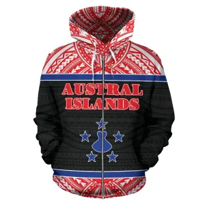 Austral Islands All Over Zip-Up Hoodie - Bn01