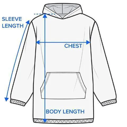 Beach Colours Wearable Blanket Hoodie