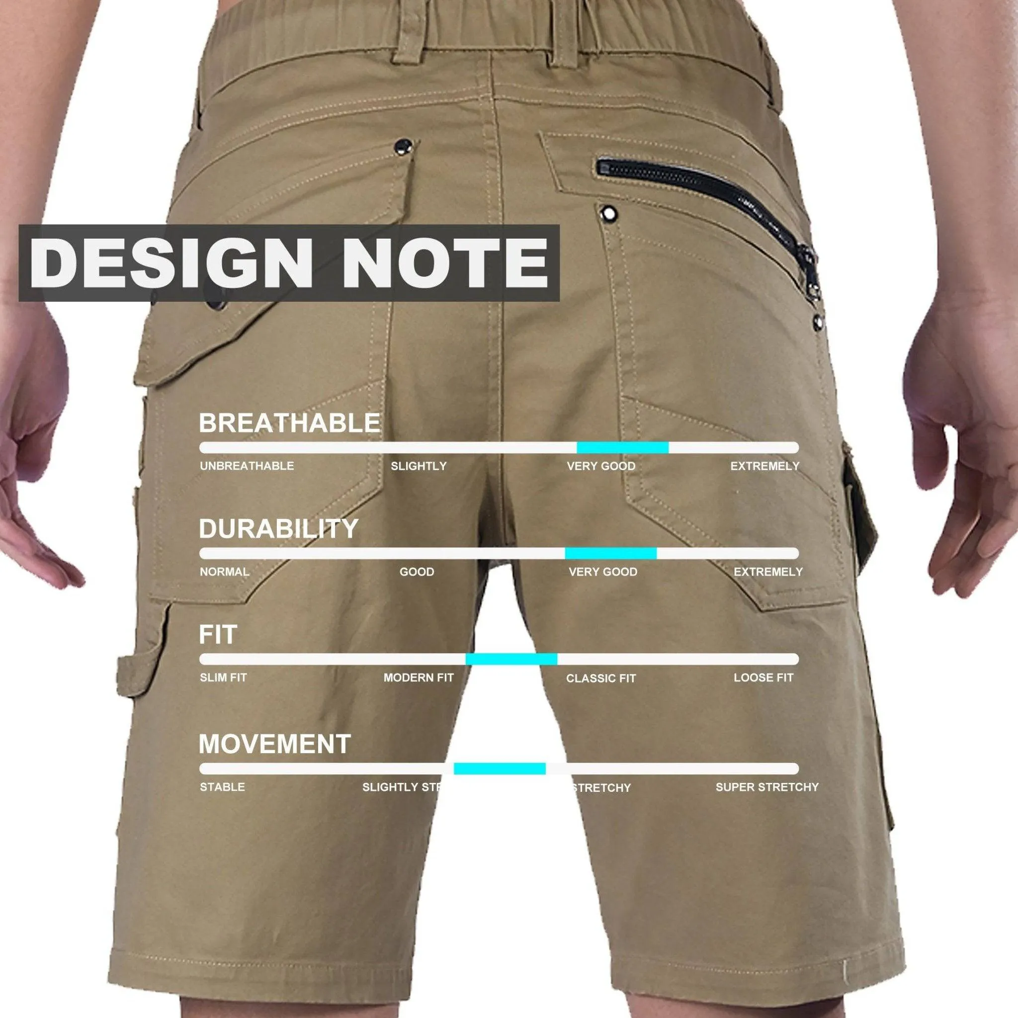 Big Bee UTILITY Work Shorts, Stretch Cotton