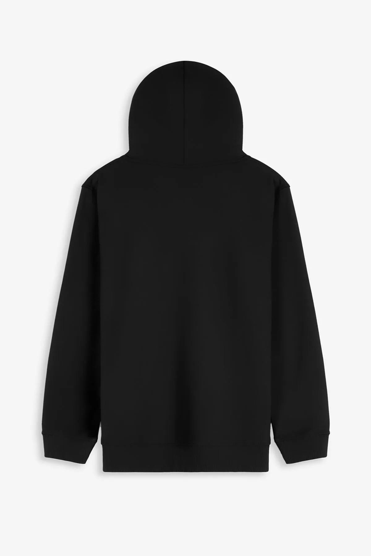 Black Embroidered Zipper Hoodie - S24 - MH0076R