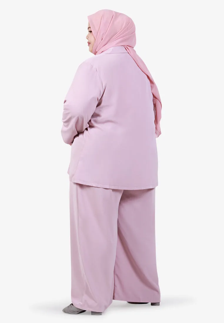 Byeol Korean Inspired Lightweight Soft Blazer - Baby Pink