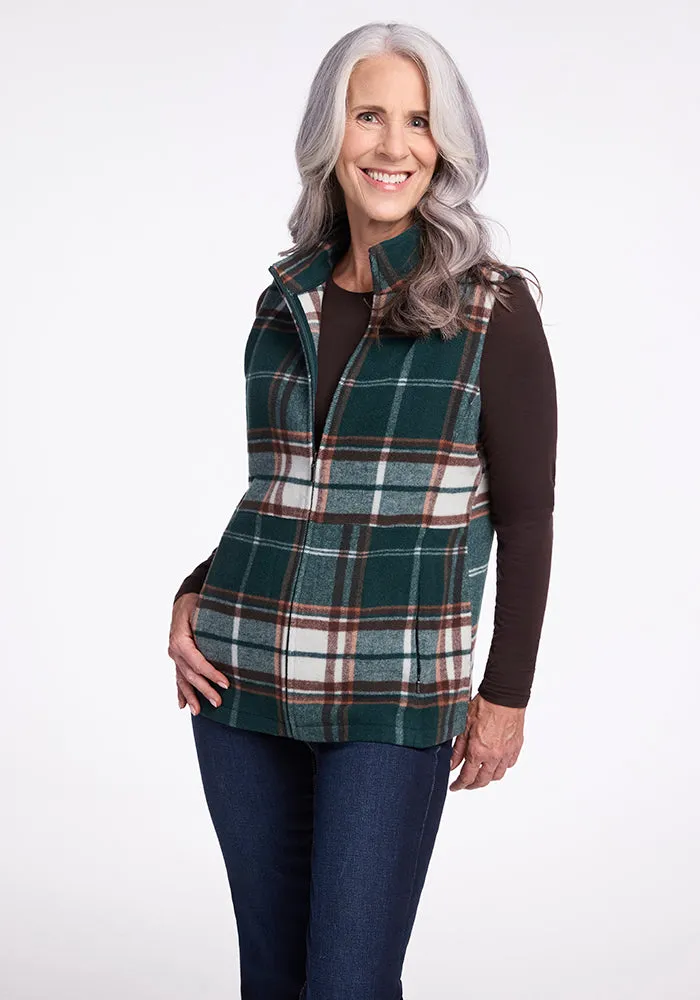 Colbie Vest - Espresso Plaid