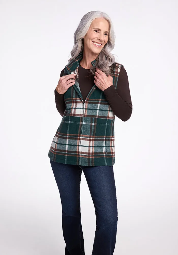 Colbie Vest - Espresso Plaid