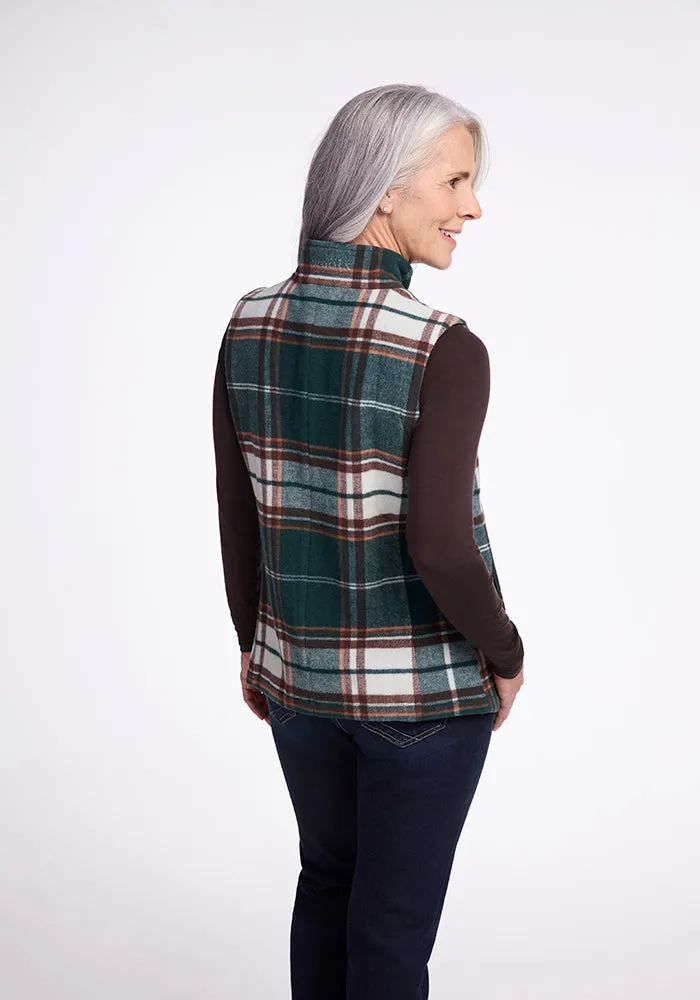 Colbie Vest - Espresso Plaid