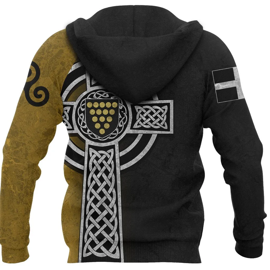 Cornwall Hoodie - Cornish Celtic Cross K4