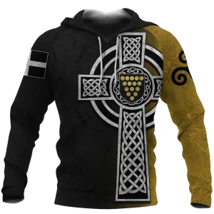 Cornwall Hoodie - Cornish Celtic Cross K4