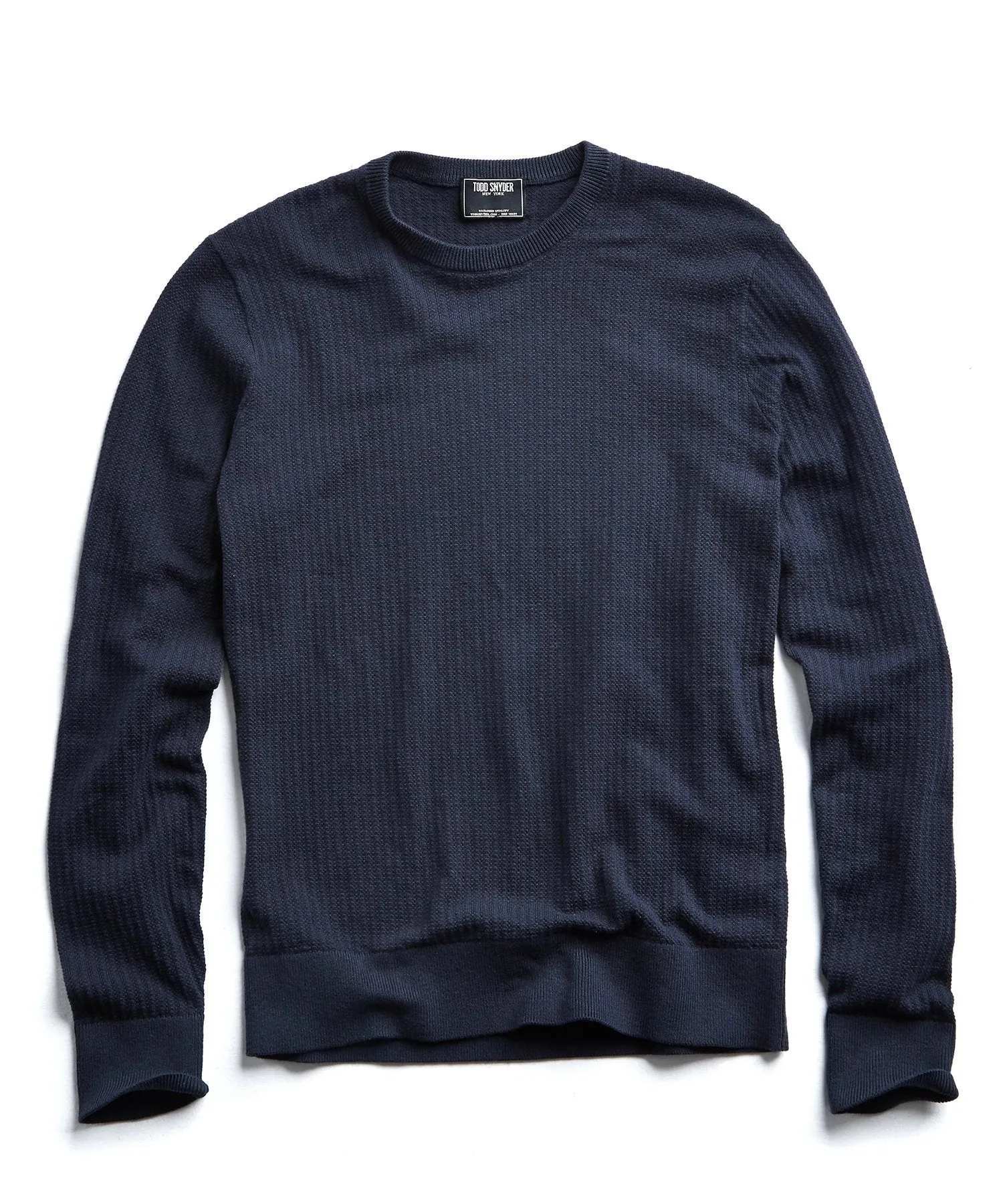 Cotton Crewneck in Navy