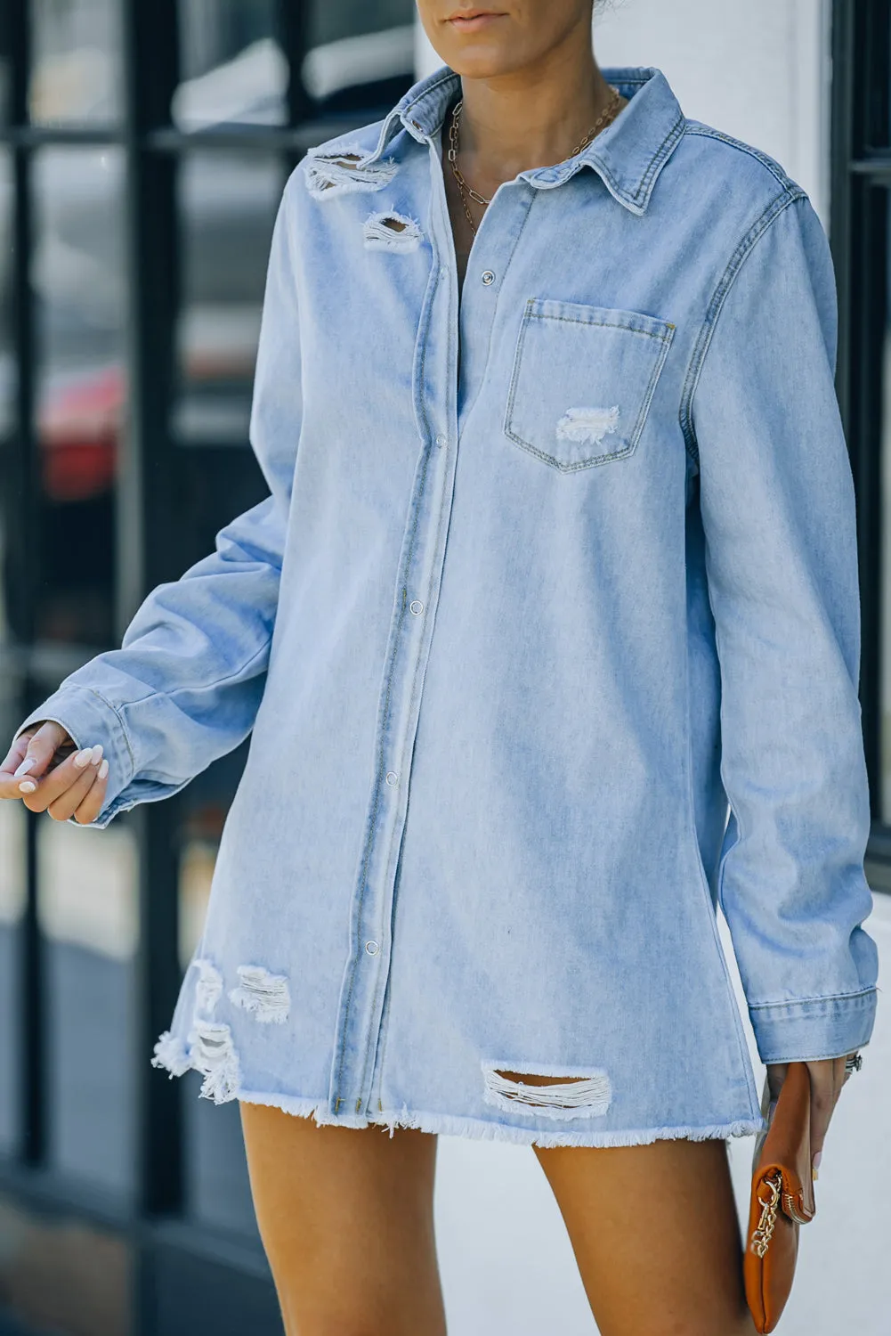 Date Night Distressed Denim Jacket - 3 Colors