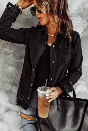 Date Night Distressed Denim Jacket - 3 Colors