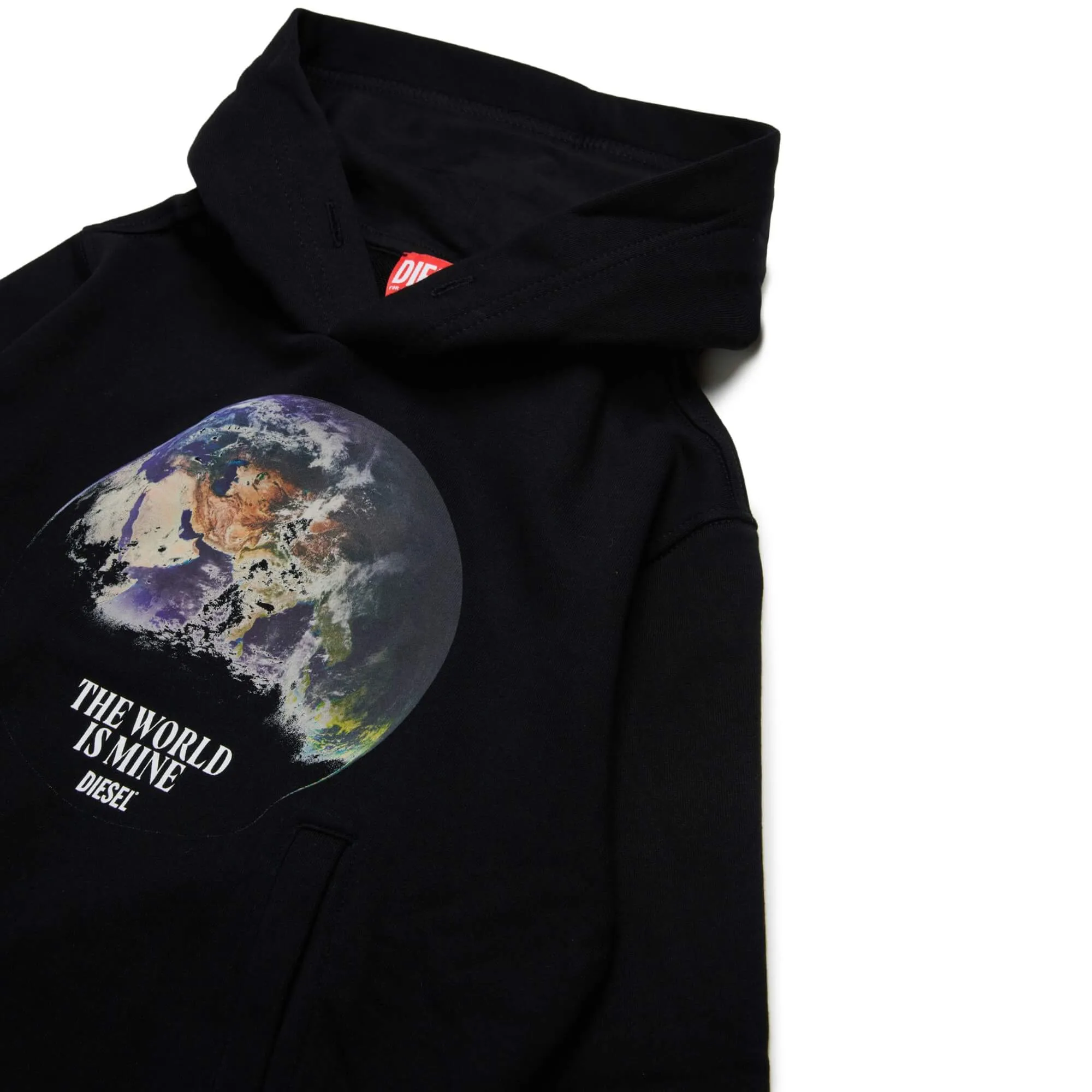 Diesel The World is Mine Black Hoodie