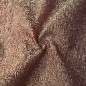 Dusty Red Solid Crushed Tissue Fabric 18770