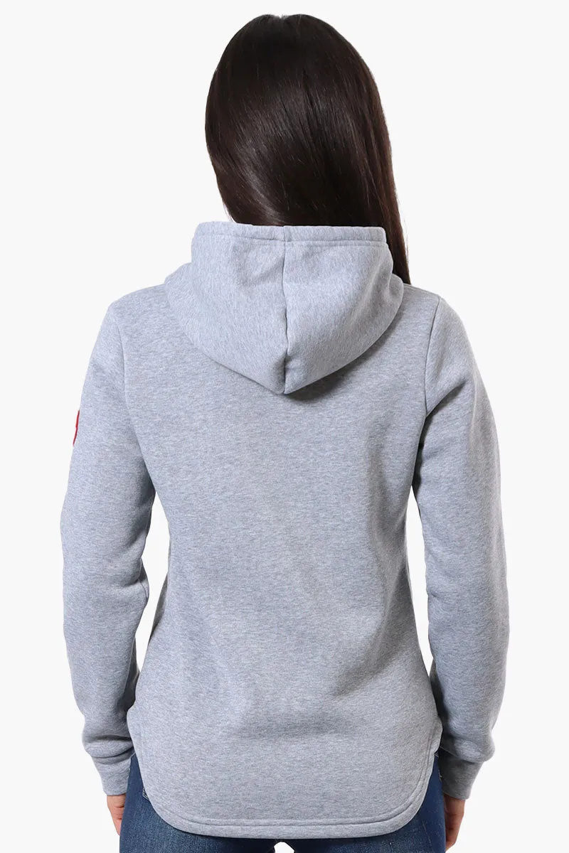 Fahrenheit Basic Henley Hoodie - Grey