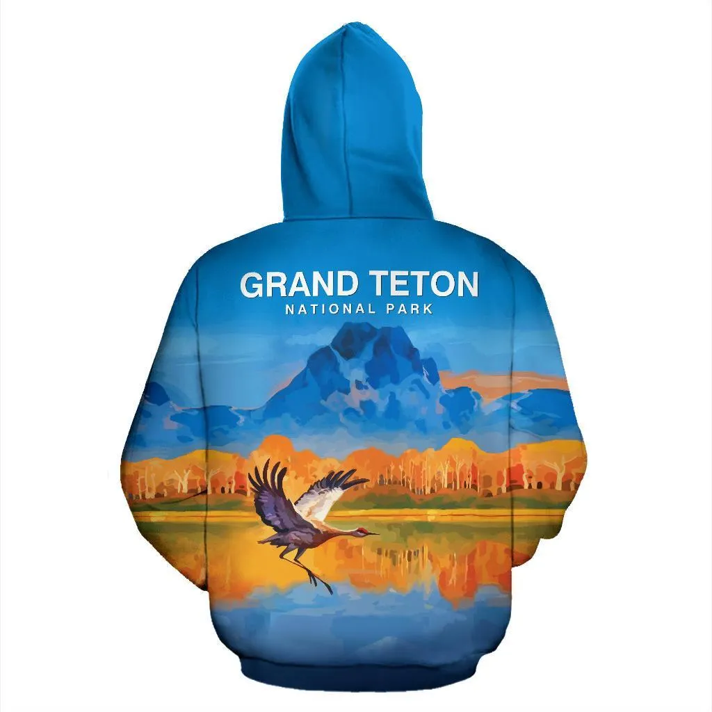 Grand Teton National Park All Over Print Hoodie- BN15