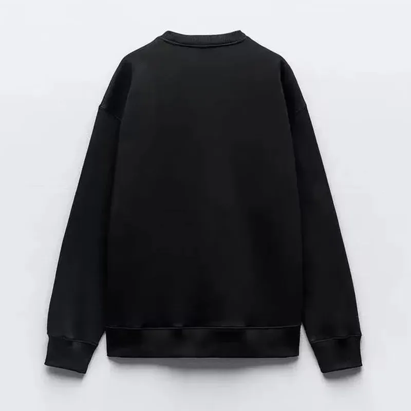 Graphic Oversized Sweatshirt - Plush Casual Streetwear