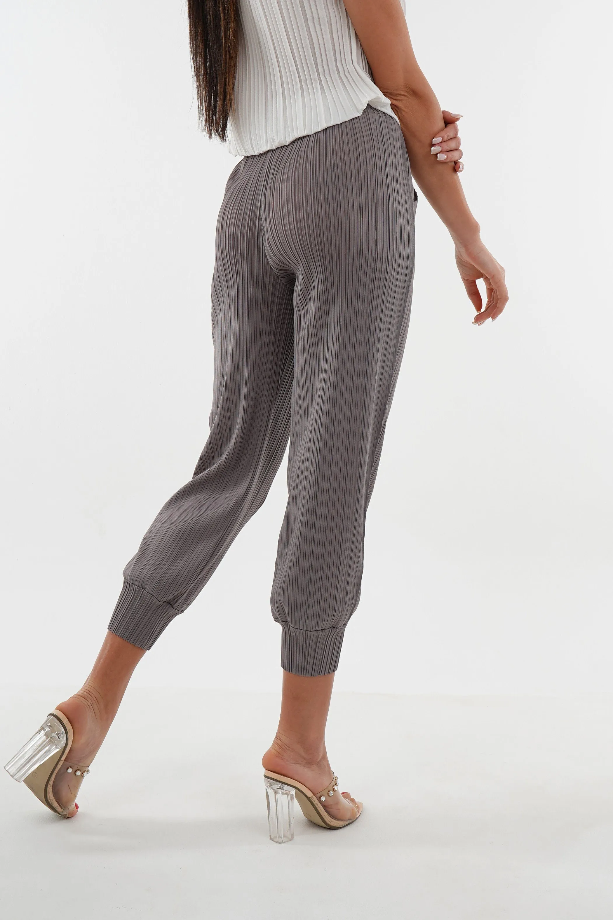 Harem Slim Pleated Pants