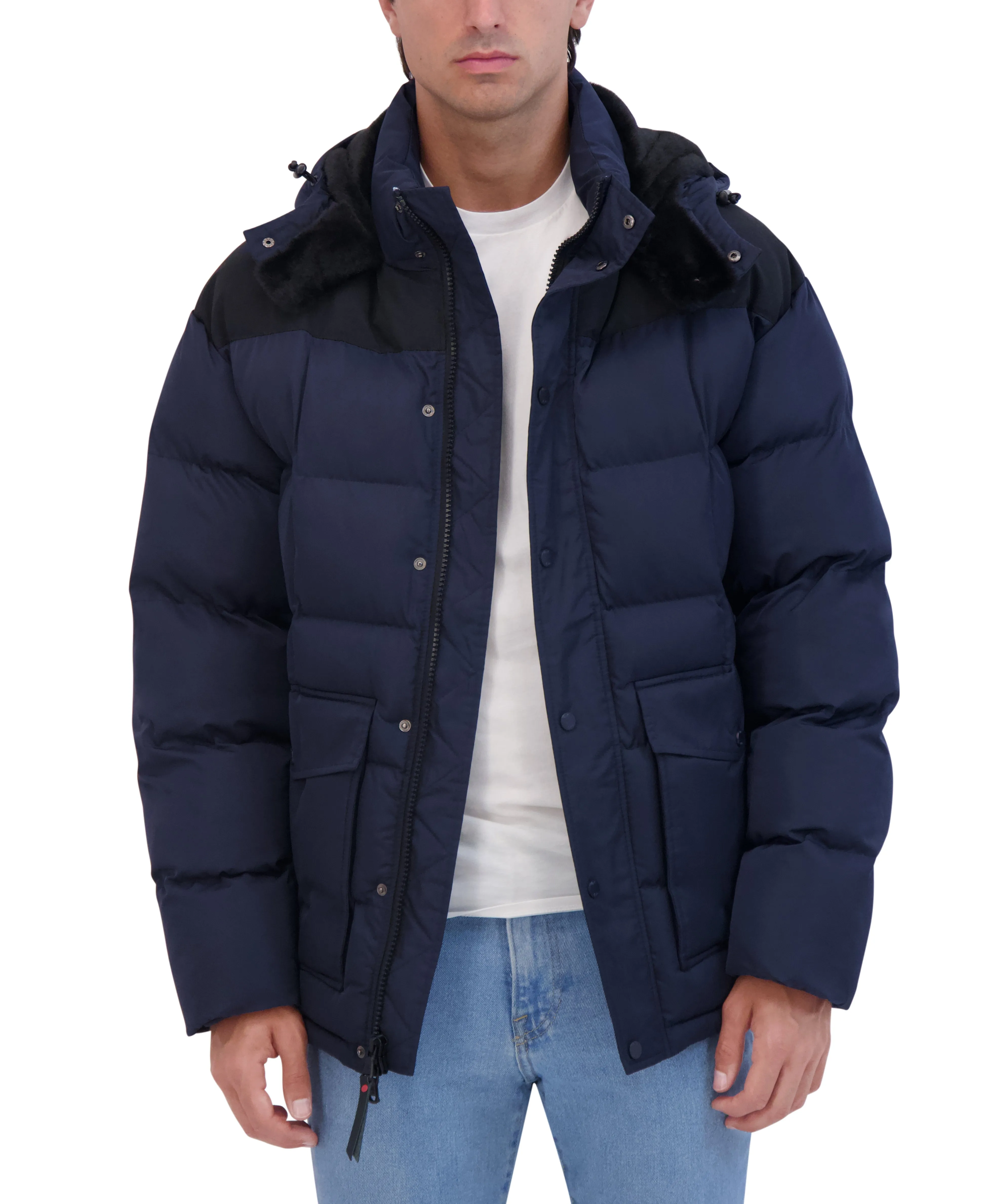 HOODED CARGO PUFFER