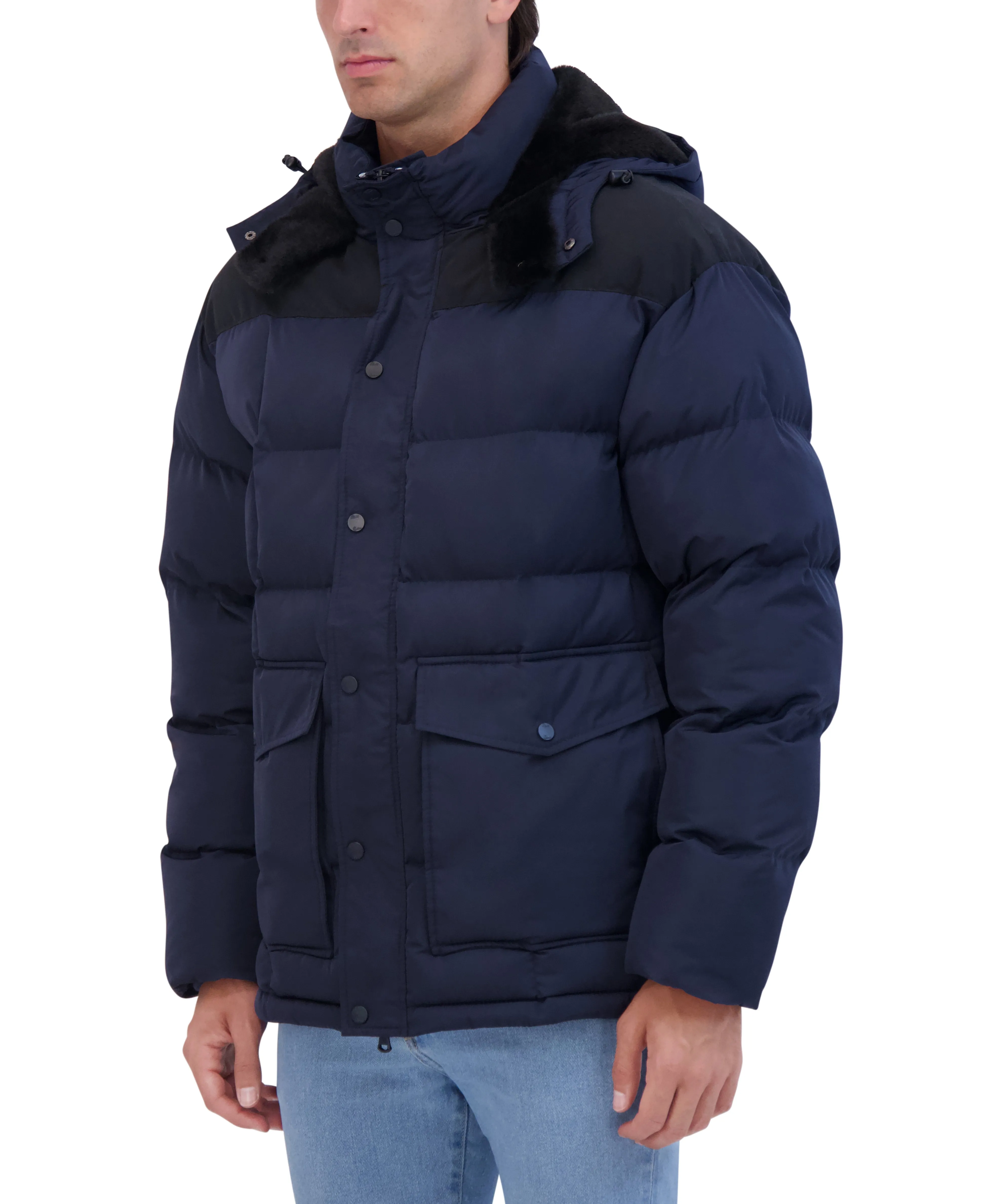 HOODED CARGO PUFFER