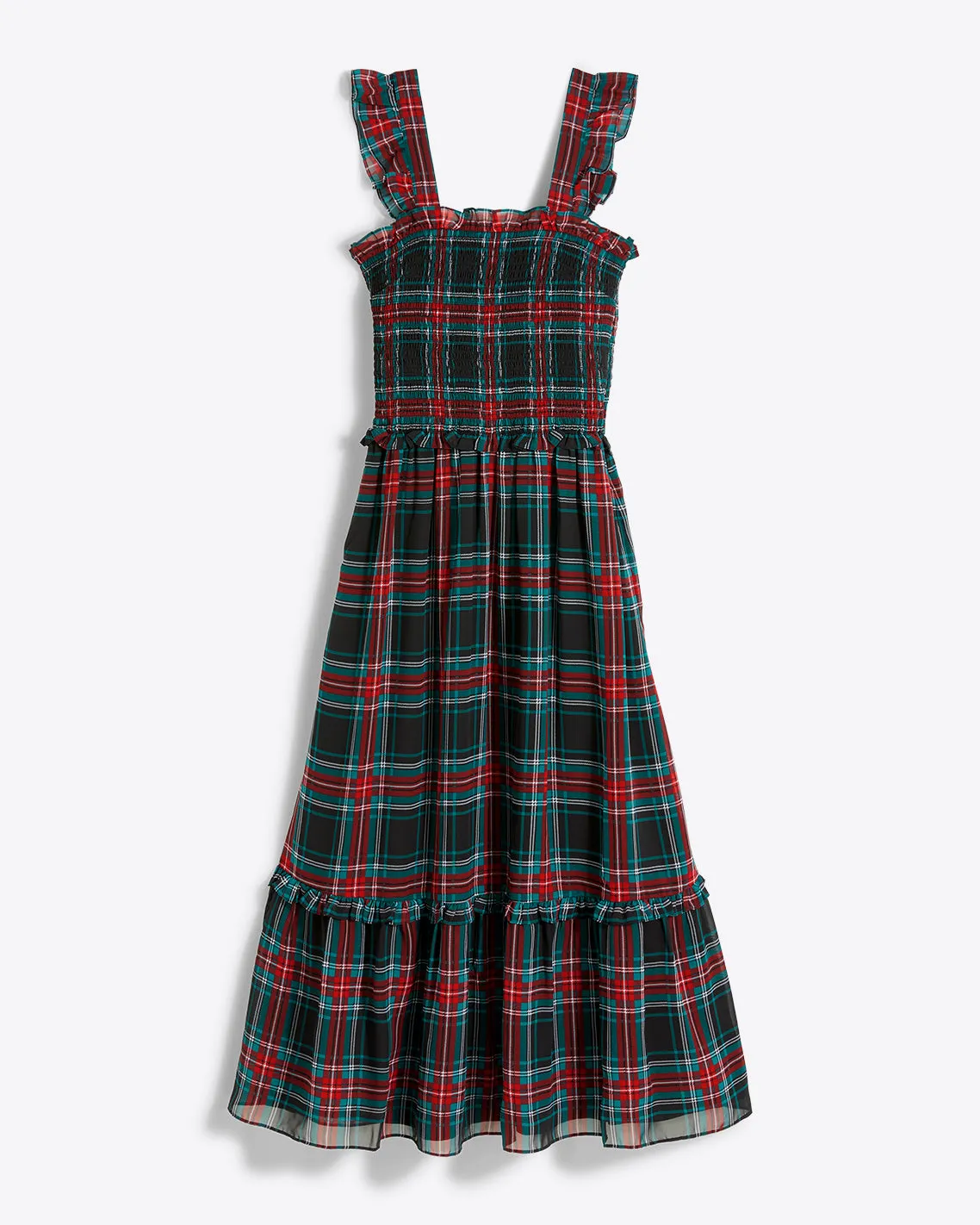 Kimberly Smocked Dress in Georgia Plaid