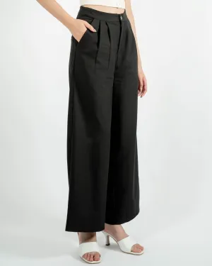 Lena Straight Cut Trousers (Black)