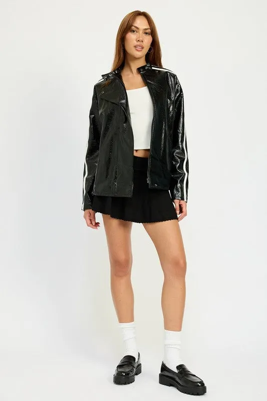 Lottie Oversized Moto Jacket