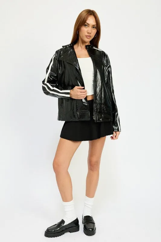 Lottie Oversized Moto Jacket