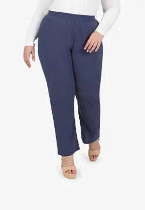 Mattea Minimalist Tapered Pants - Cloudy Blue