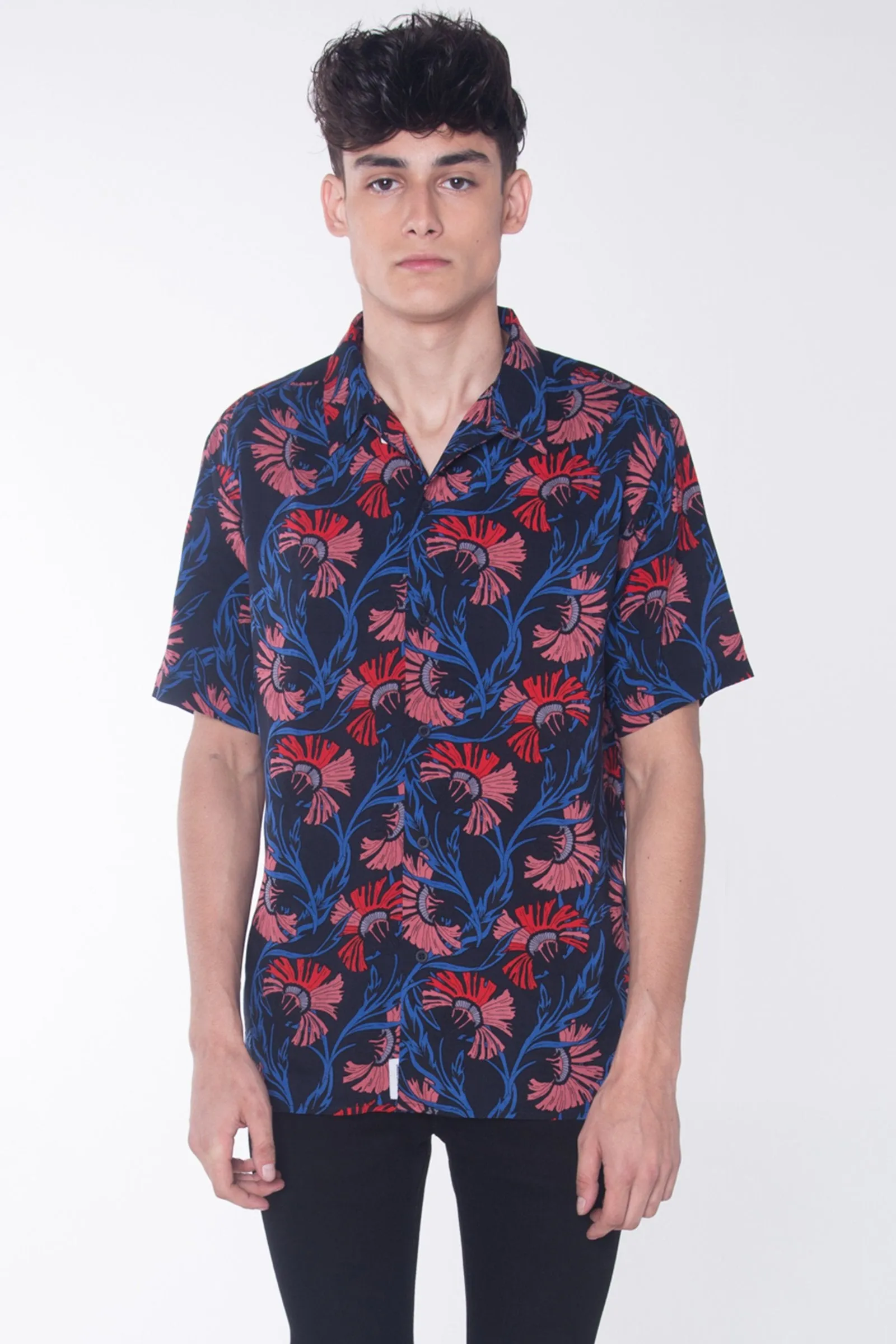 Men's Resort Shirt With Floral Print