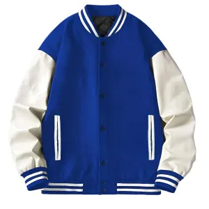 Men's Two Tone Letterman Jackets