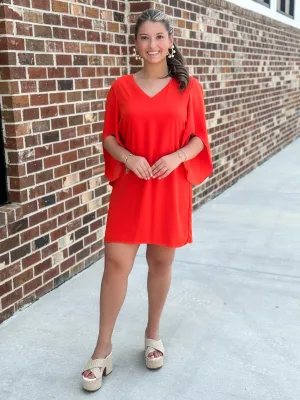 Meredith Dress (Orange)