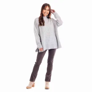 MUD  Heather Gray Milo Ribbed Sweater