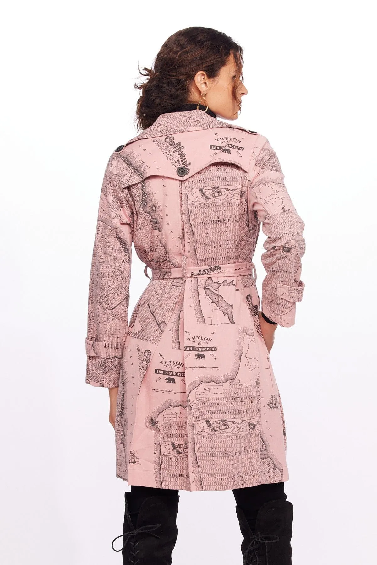 Paris Trench Coat - California Map