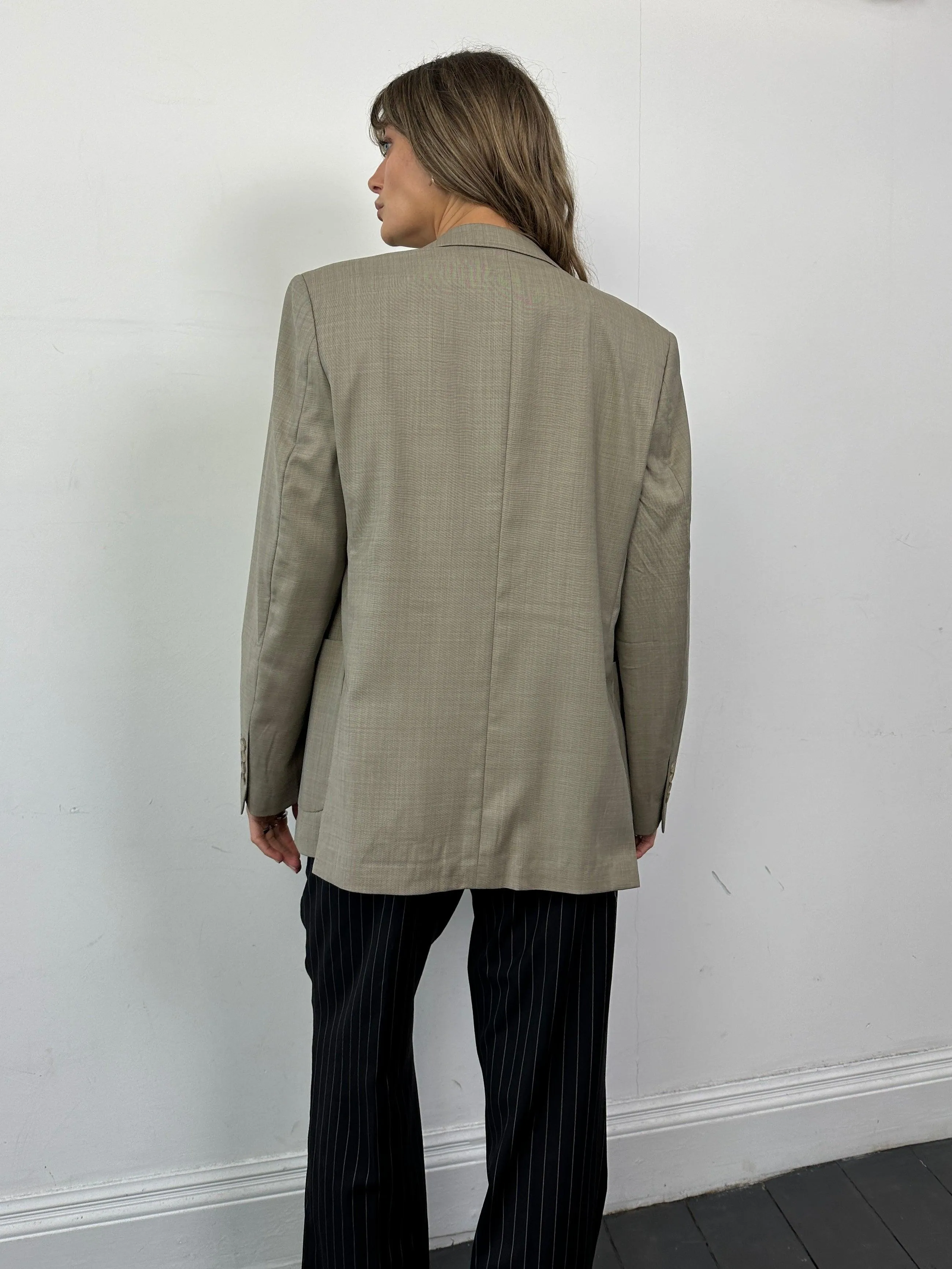 Pierre Cardin Pure Wool Single Breasted Lightweight Blazer - S/M