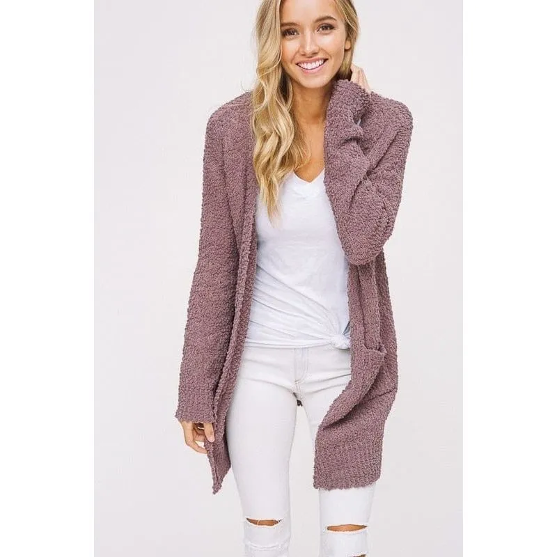 Popcorn Open Cardigan