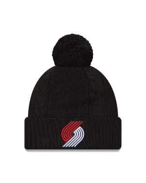 Portland Trail Blazers New Era Women's Cable Knit Black