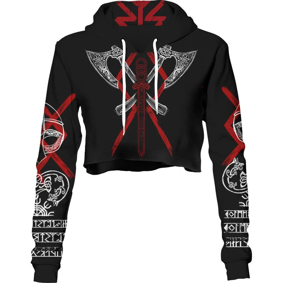 Ragnar Lothbrok Crop Hoodie