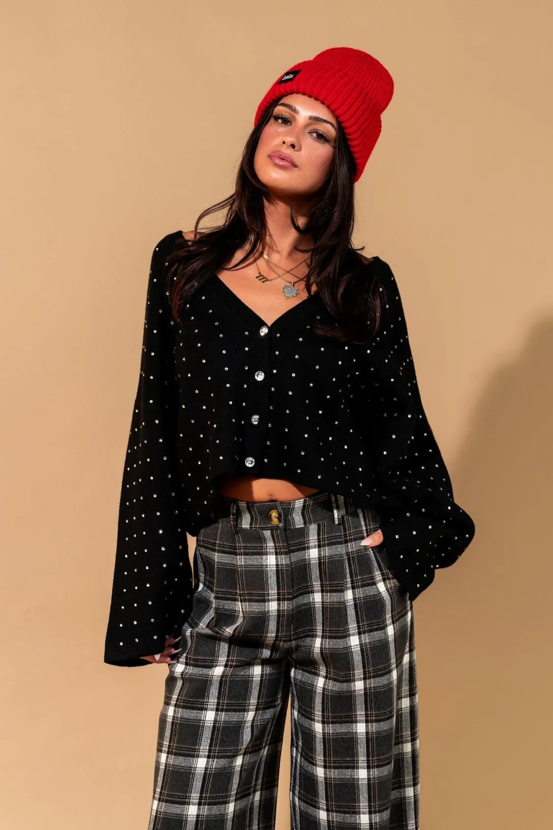 Rhinestone Cowgirl Cropped Cardigan