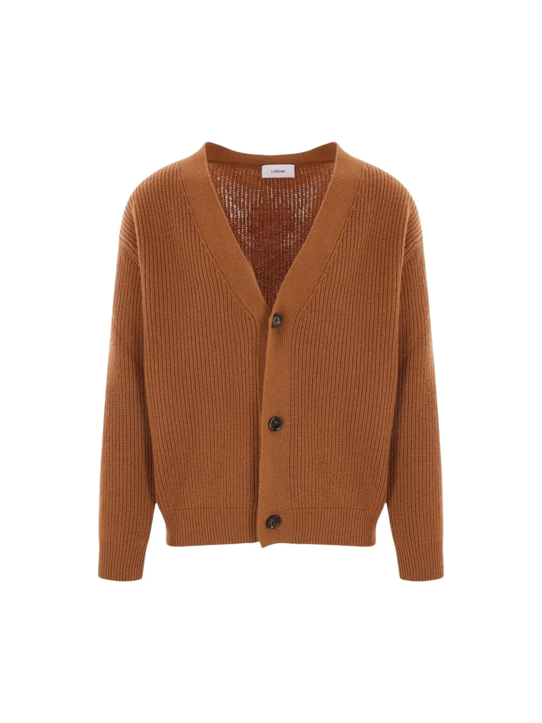 Ribbed Wool Cashmere Cardigan