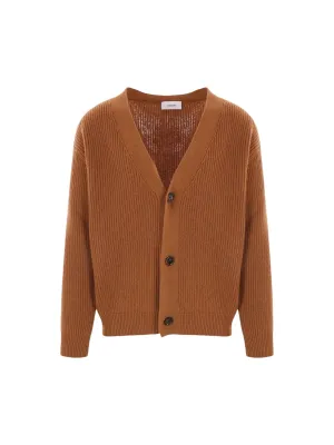 Ribbed Wool Cashmere Cardigan