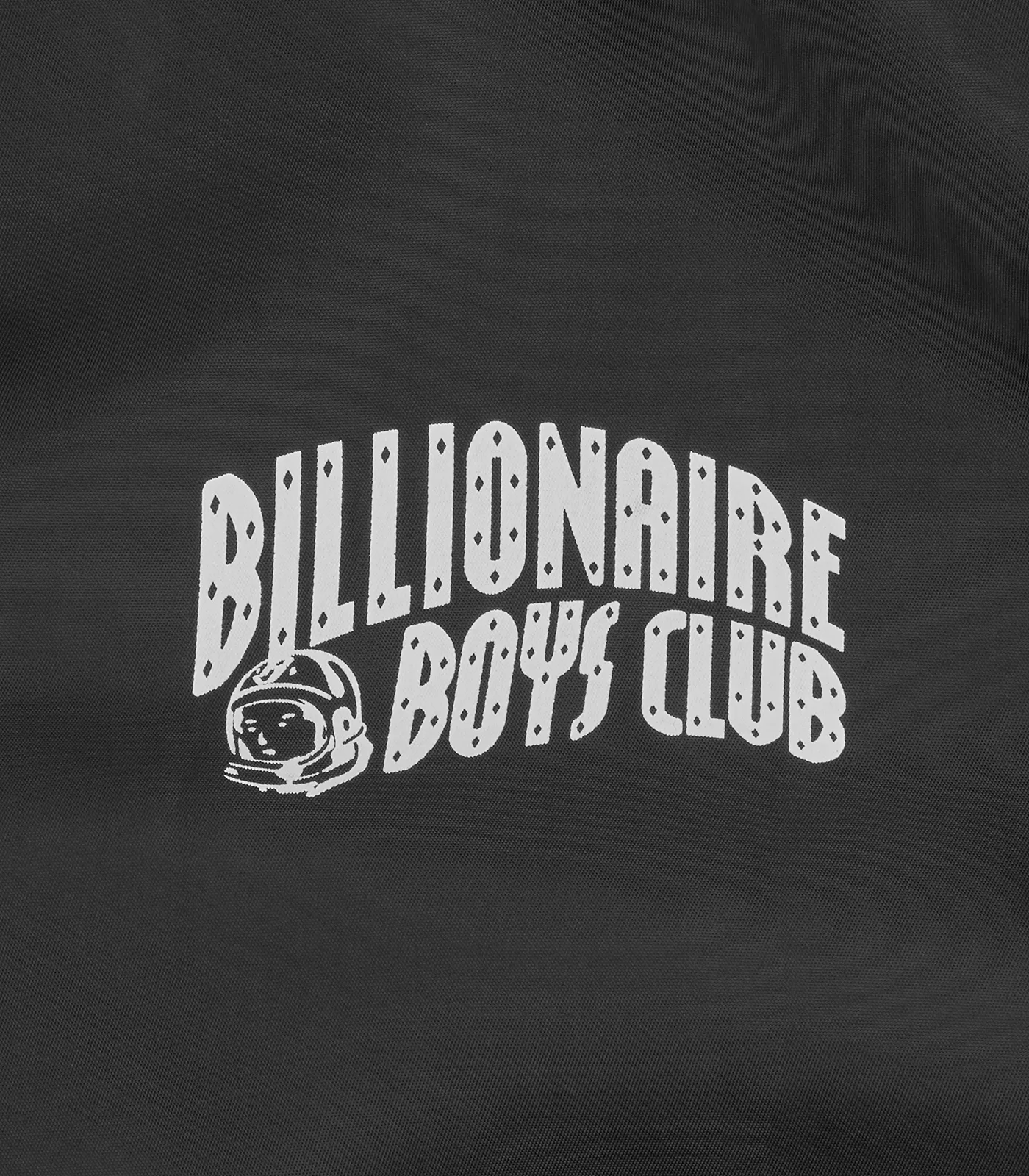 SMALL ARCH LOGO LIGHTWEIGHT VARSITY JACKET - BLACK