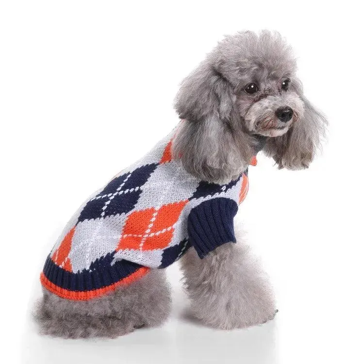 Striped Dog Sweater Cozy Pet Clothing