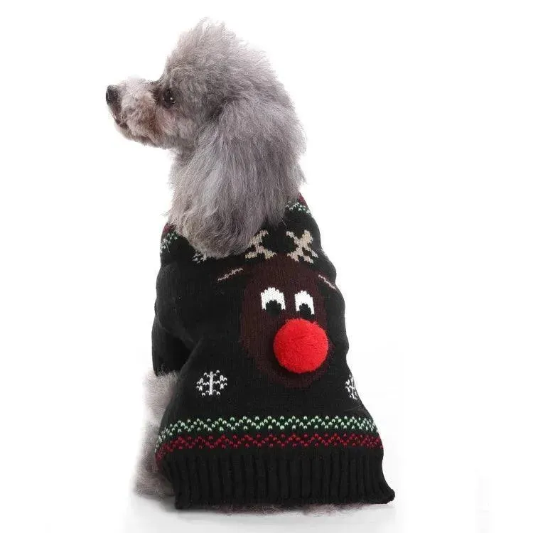 Striped Dog Sweater Cozy Pet Clothing