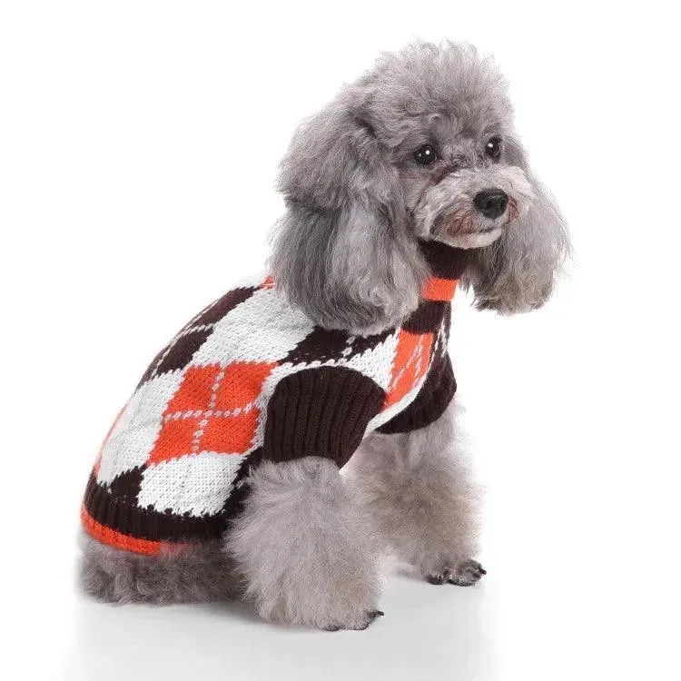 Striped Dog Sweater Cozy Pet Clothing