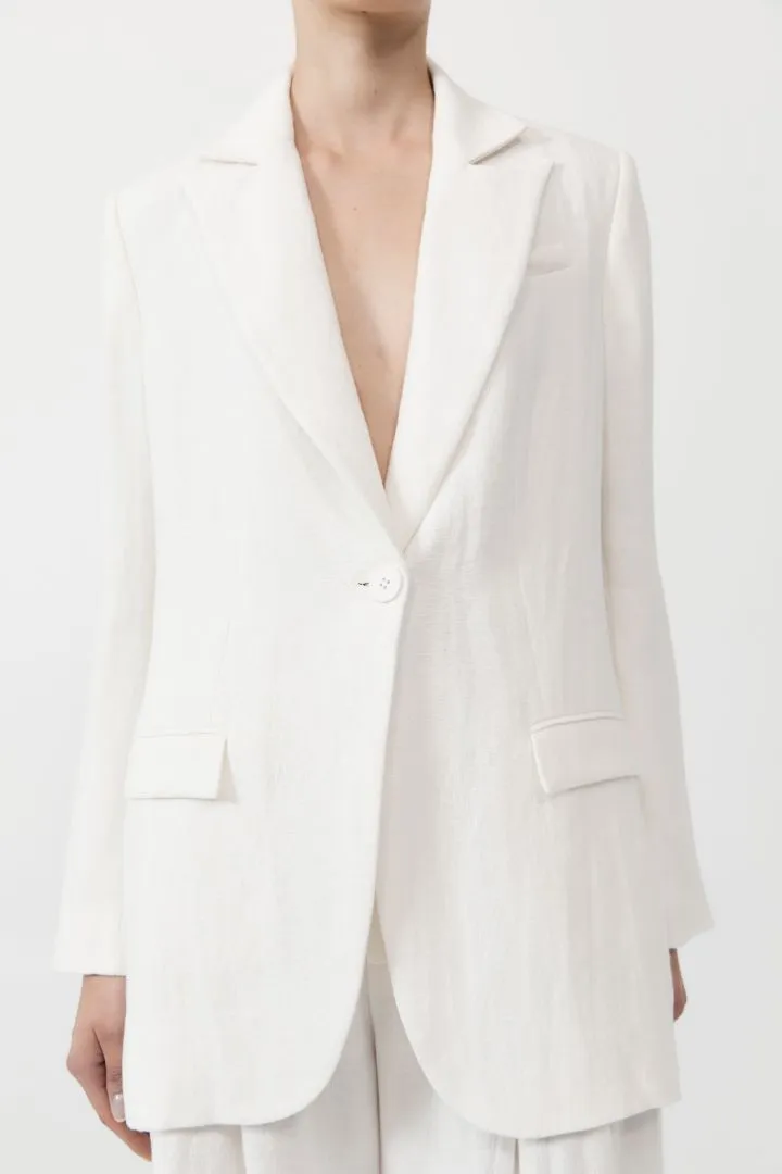 TAILORED LINEN BLAZER