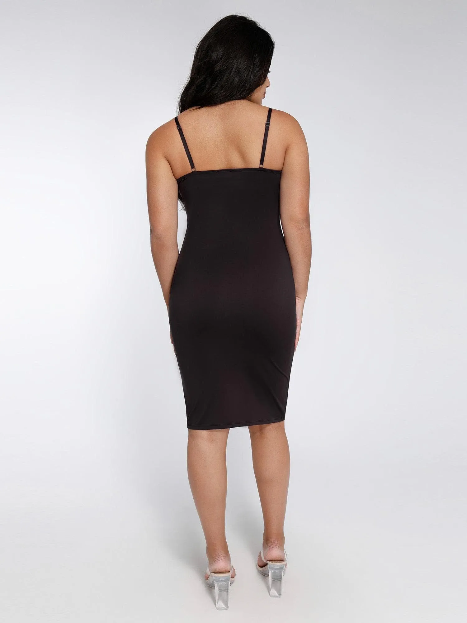 The Shapewear Dress Midi with Mesh Detail