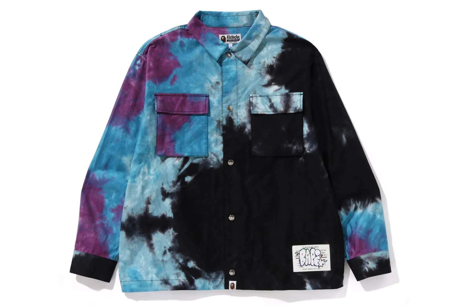 TIE DYE RELAXED FIT CPO SHIRTS